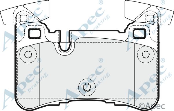 APEC BRAKING Piduriklotsi komplekt,ketaspidur PAD1769